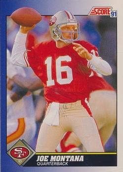 Joe Montana San Francisco 49ers 1991 Score NFL #1
